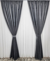 Draperie Gri Mediu Catifea Garantat Opaca model Premium blackout 100%